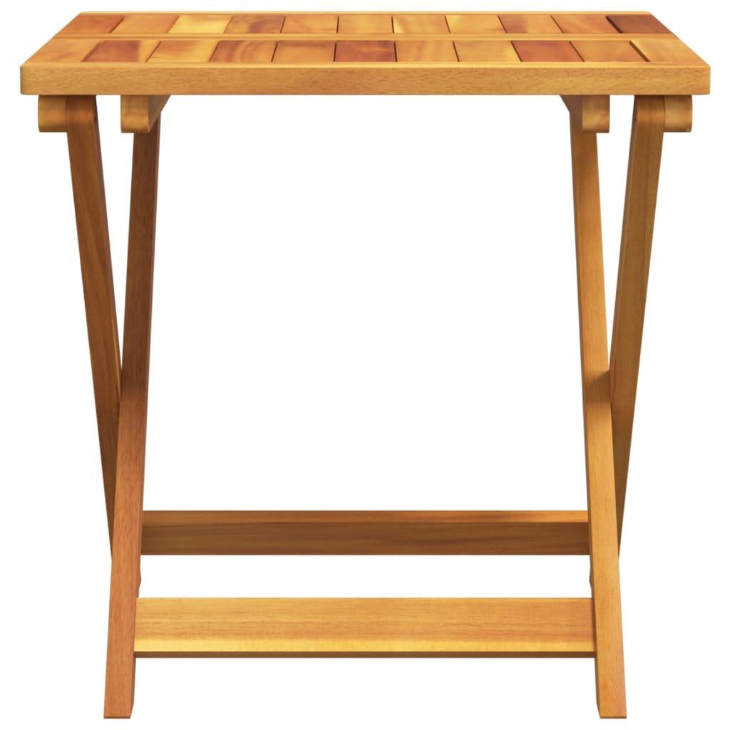 Folding Garden Table 50x50x50 cm Solid Wood Acacia