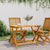 Folding Garden Table 90x52.5x65 cm Solid Wood Acacia