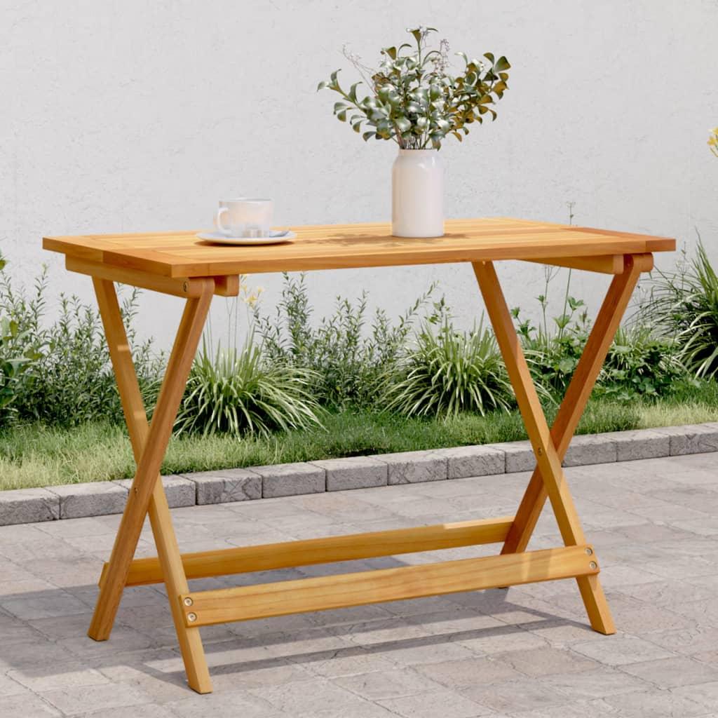 Folding Garden Table 90x52.5x65 cm Solid Wood Acacia