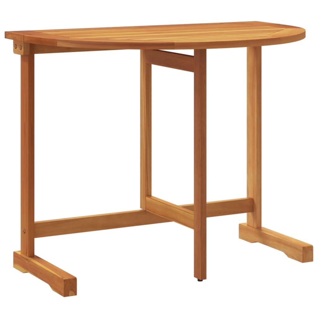 Folding Balcony Table 90x60x72 cm Solid Wood Acacia