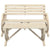 4 Piece Garden Lounge Set Solid Wood Fir