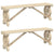 Garden Benches 2 pcs Solid Wood Fir