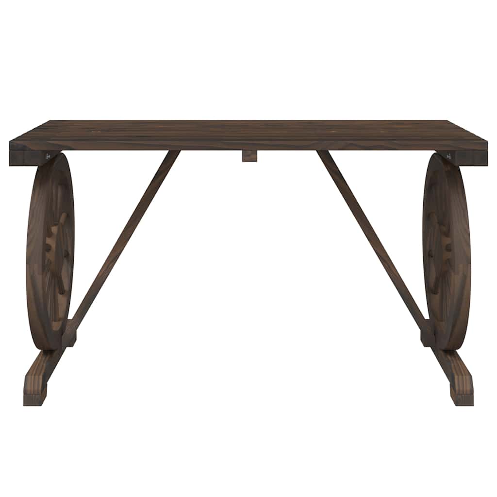 5 Piece Garden Dining Set Solid Wood Fir