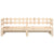 Pull-out Day Bed without Mattress 2x(90x190) cm Solid Wood