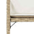 Garden Chairs with Cushions 4 pcs Beige Poly Rattan