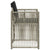 Garden Chairs with Cushions 4 pcs Light Grey Poly Rattan