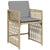 Garden Chairs with Cushions 4 pcs Mix Beige Poly Rattan