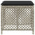 Garden Stools with Cushions 4 pcs Light Grey 41x41x36 cm Poly Rattan
