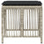 Garden Stools with Cushions 4 pcs Light Grey 41x41x36 cm Poly Rattan