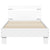 Bed Frame without Mattress with Headboard White 90x190 cm