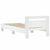 Bed Frame without Mattress with Headboard White 90x190 cm