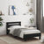 Bed Frame without Mattress with Headboard Black 90x190 cm