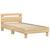 Bed Frame without Mattress with Headboard Sonoma Oak 90x190 cm