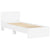 Bed Frame without Mattress with Headboard White 90x190 cm