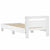 Bed Frame without Mattress with LED Lights White 90x190 cm