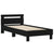 Bed Frame without Mattress with LED Lights Black 90x190 cm