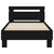 Bed Frame without Mattress with LED Lights Black 90x190 cm