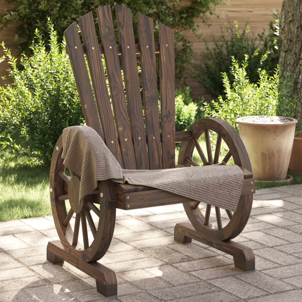 Garden Adirondack Chairs 2 pcs Solid Wood Fir