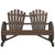 Garden Adirondack Chair 2-Seater Solid Wood Fir