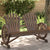 Garden Adirondack Chair 2-Seater Solid Wood Fir