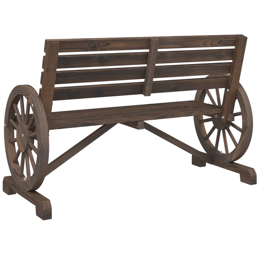 Garden Bench 2-Seater Solid Wood Fir