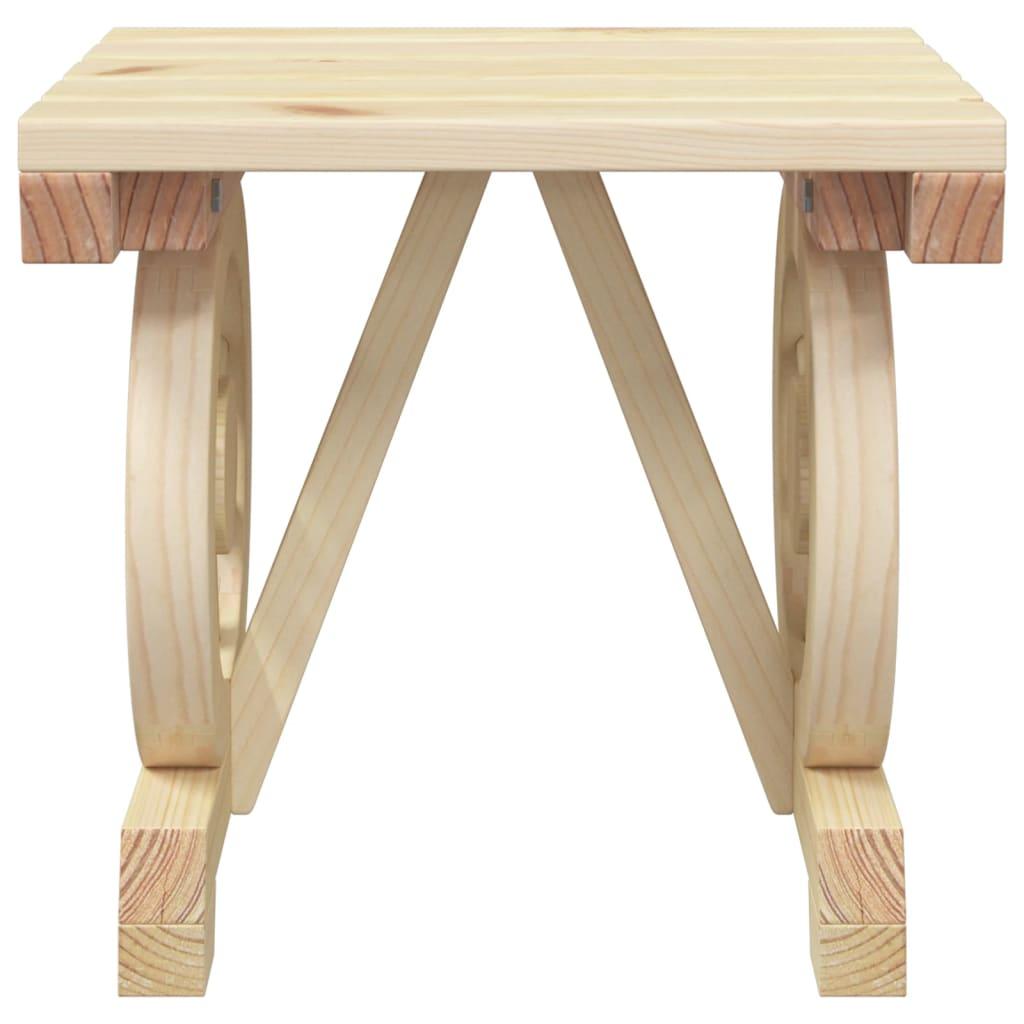 Garden Footstool 40x36.5x38.5 cm Solid Wood Fir