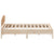 Bed Frame without Mattress 183x203 cm King Solid Wood Pine