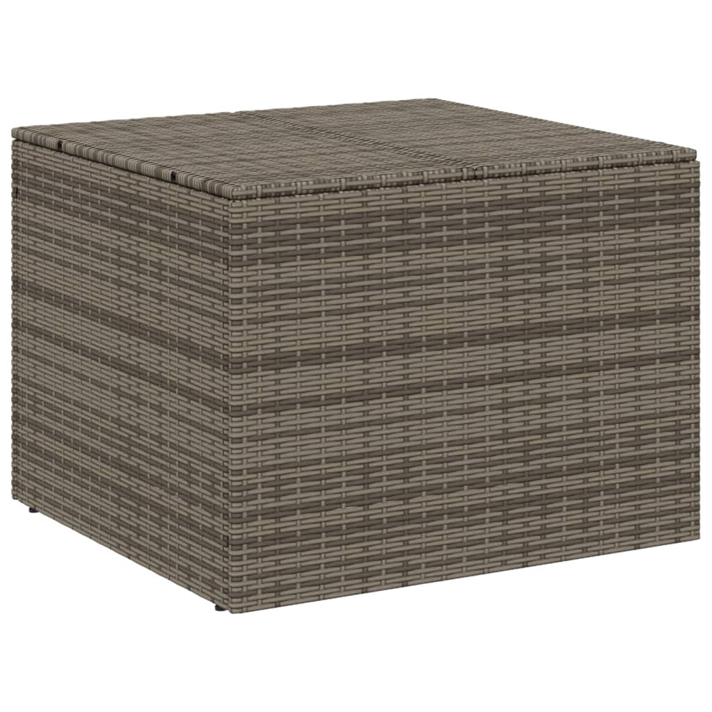 Garden Storage Box Grey 291L Poly Rattan