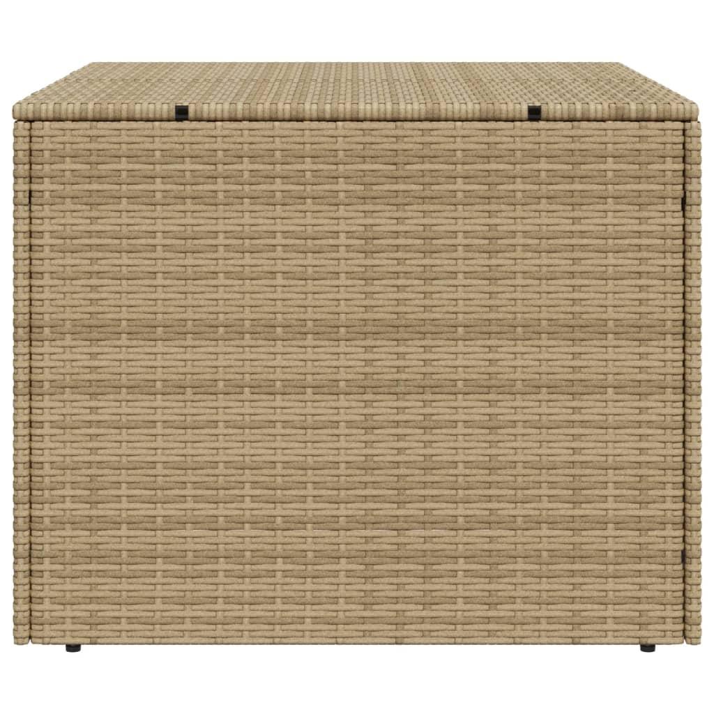Garden Storage Box Mix Beige 291L Poly Rattan