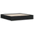 Bed Frame with Drawers without Mattress Black 183x203 cm King