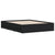 Bed Frame with Drawers without Mattress Black 150x200 cm