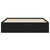 Bed Frame with Drawers without Mattress Black 150x200 cm