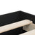 Bed Frame with Drawers without Mattress Black 150x200 cm