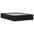 Bed Frame with Drawers without Mattress Black 135x190 cm