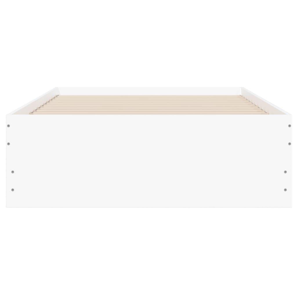 Bed Frame with Drawers without Mattress White 90x190 cm