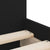 Bed Frame with Drawers without Mattress Black 90x190 cm