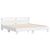 Bed Frame without Mattress White 183x203 cm King