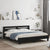 Bed Frame without Mattress Black 183x203 cm King