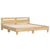 Bed Frame with Headboard Sonoma Oak 183x203 cm King Size Engineered Wood