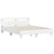 Bed Frame without Mattress White 150x200 cm