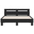 Bed Frame without Mattress Black 150x200 cm