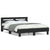 Bed Frame without Mattress Black 150x200 cm