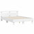 Bed Frame without Mattress White 135x190 cm