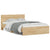 Bed Frame without Mattress Sonoma Oak 135x190 cm