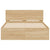 Bed Frame without Mattress Sonoma Oak 135x190 cm