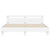 Bed Frame with LED without Mattress White 183x203 cm King