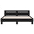 Bed Frame with LED without Mattress Black 183x203 cm King