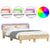 Bed Frame with LED without Mattress Sonoma Oak 150x200 cm