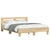 Bed Frame with LED without Mattress Sonoma Oak 150x200 cm