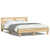 Bed Frame with LED without Mattress Sonoma Oak 150x200 cm